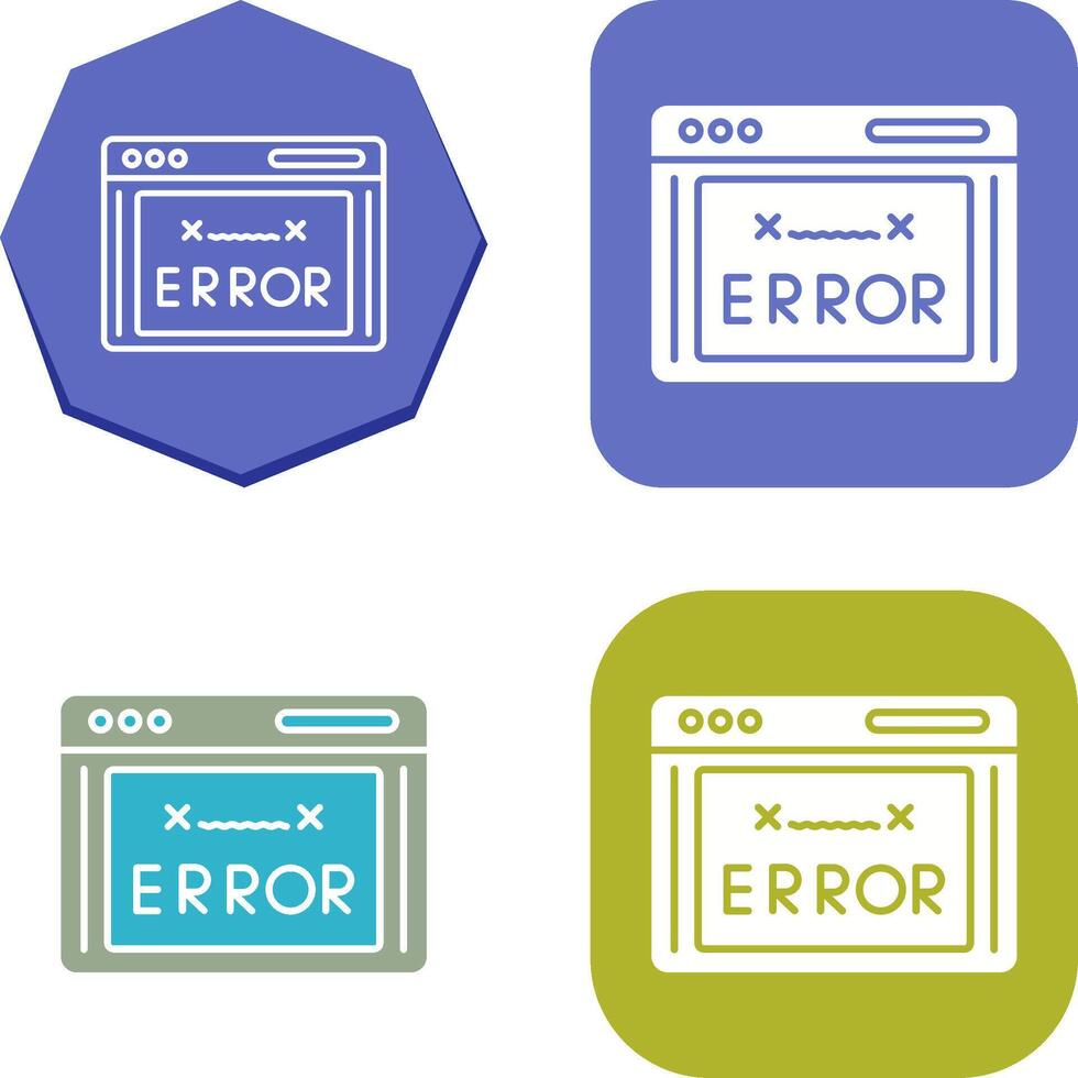 Error Code Symbol Design vektor