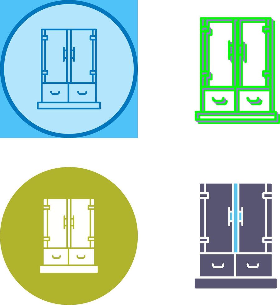 Kabinett Schublade Symbol Design vektor