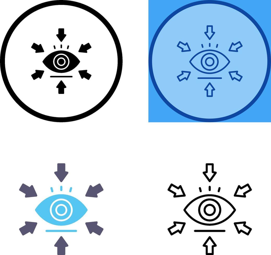 Visualisierung Symbol Design vektor