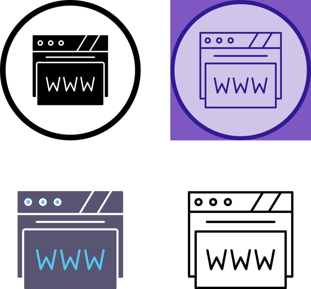 webb browser ikon design vektor