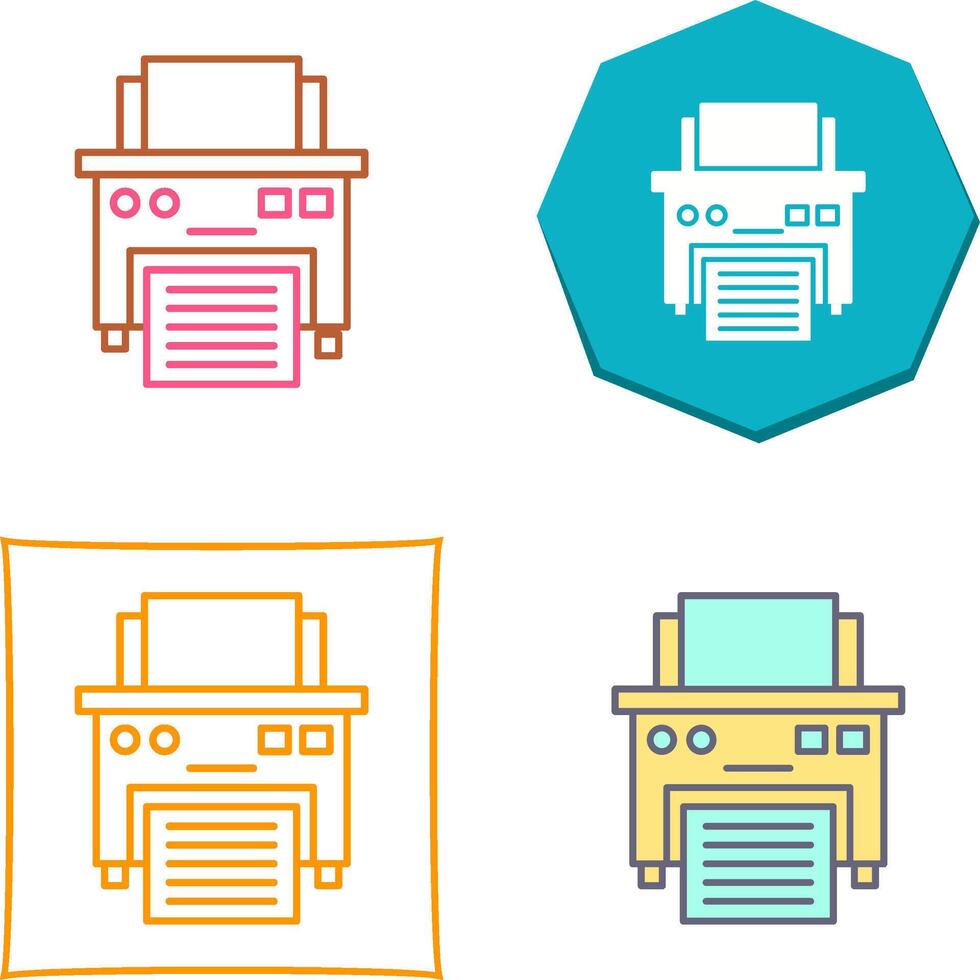 Drucker-Icon-Design vektor