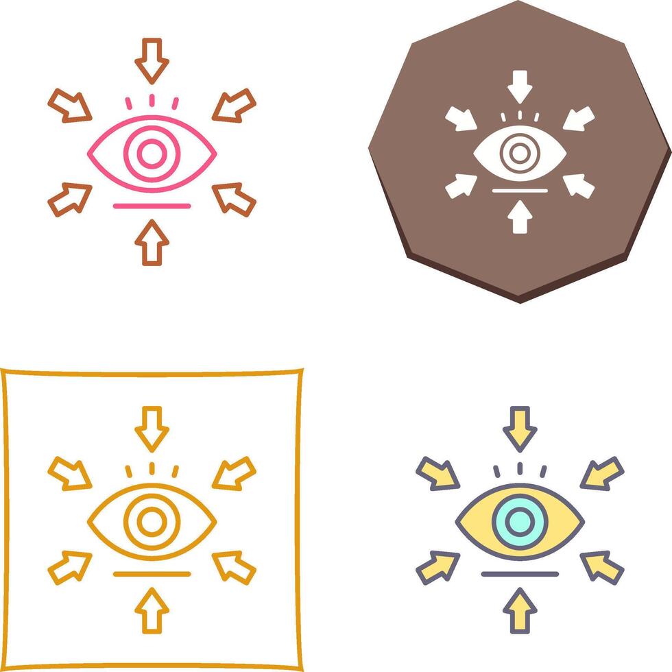 Visualisierung Symbol Design vektor