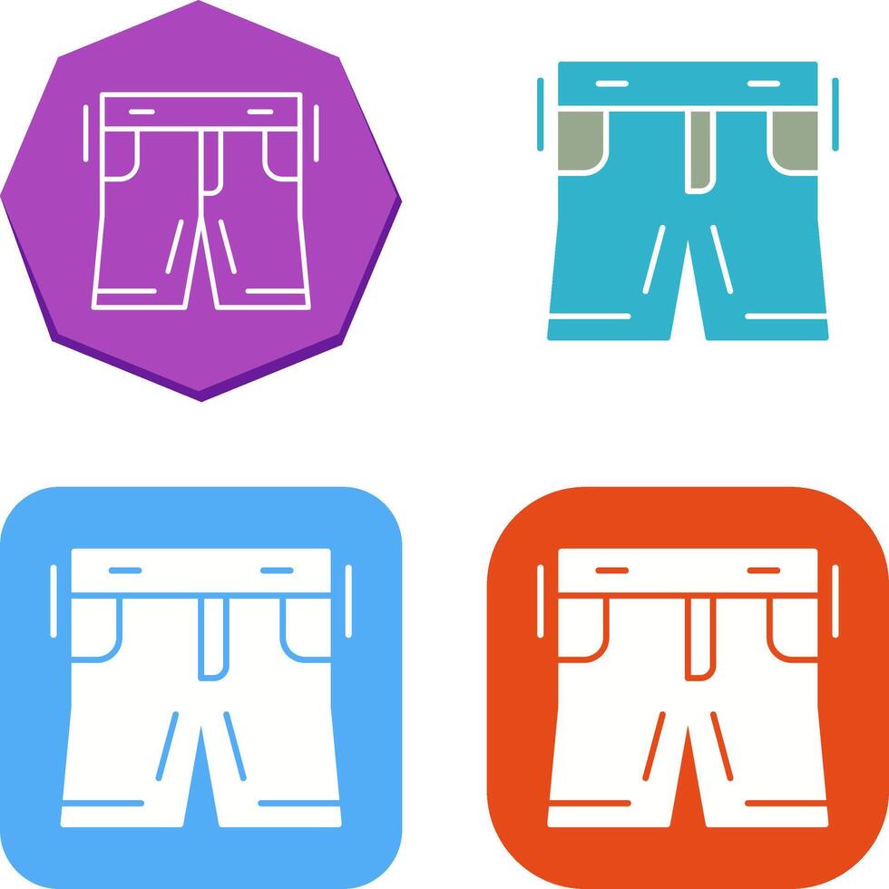 Shorts-Icon-Design vektor