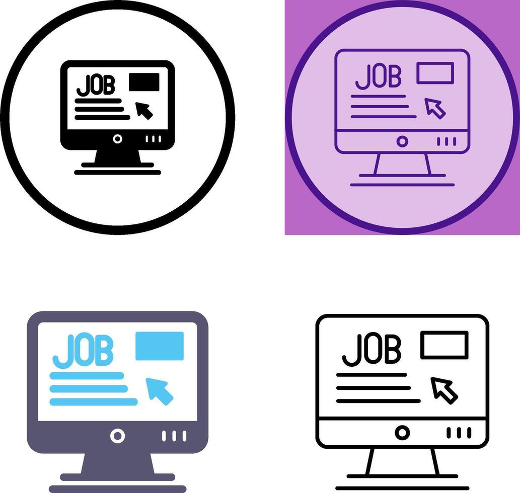 online Job Symbol Design vektor