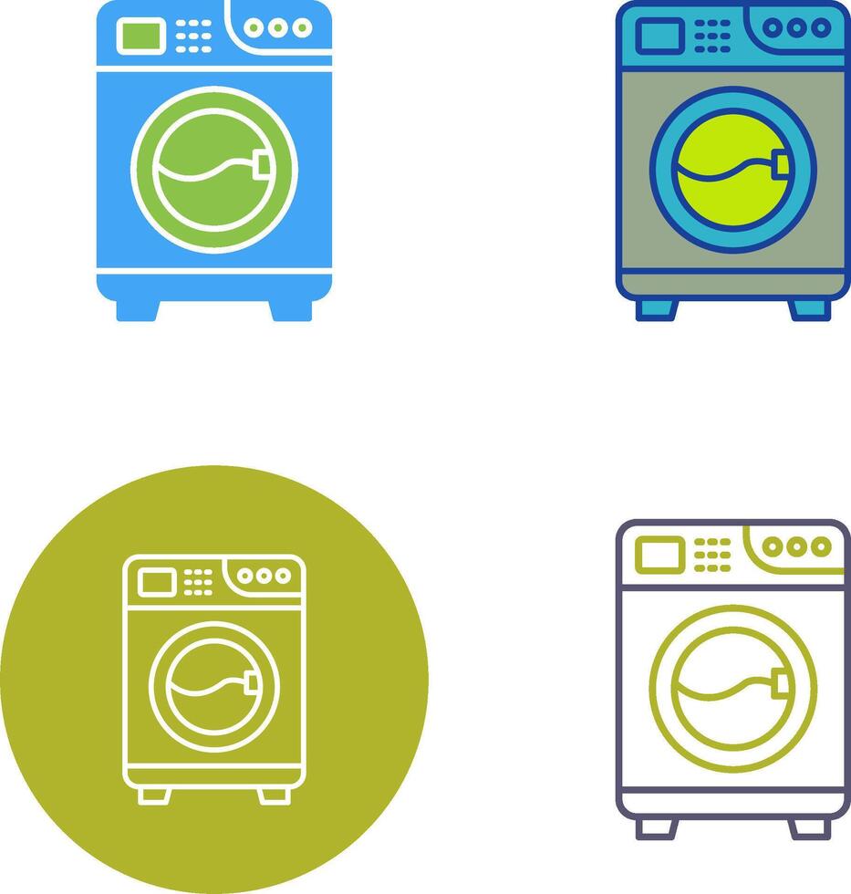 Waschmaschine-Icon-Design vektor