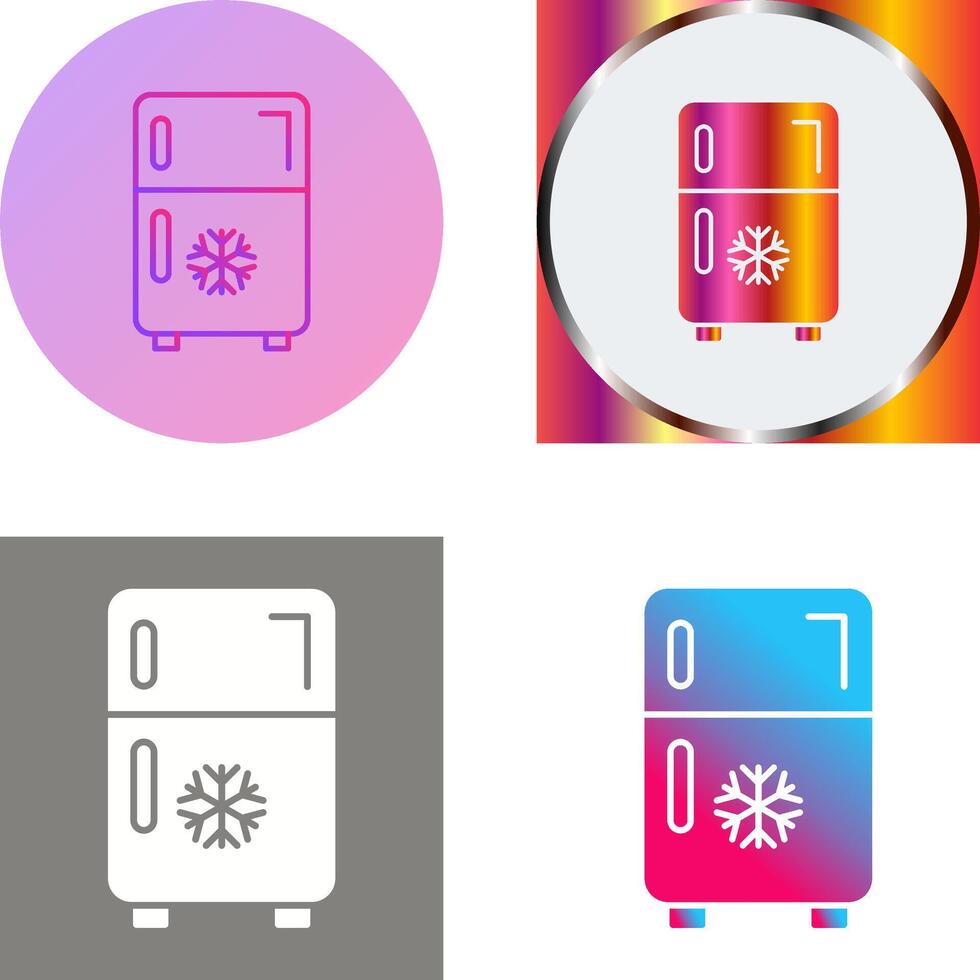 Kühlschrank-Icon-Design vektor