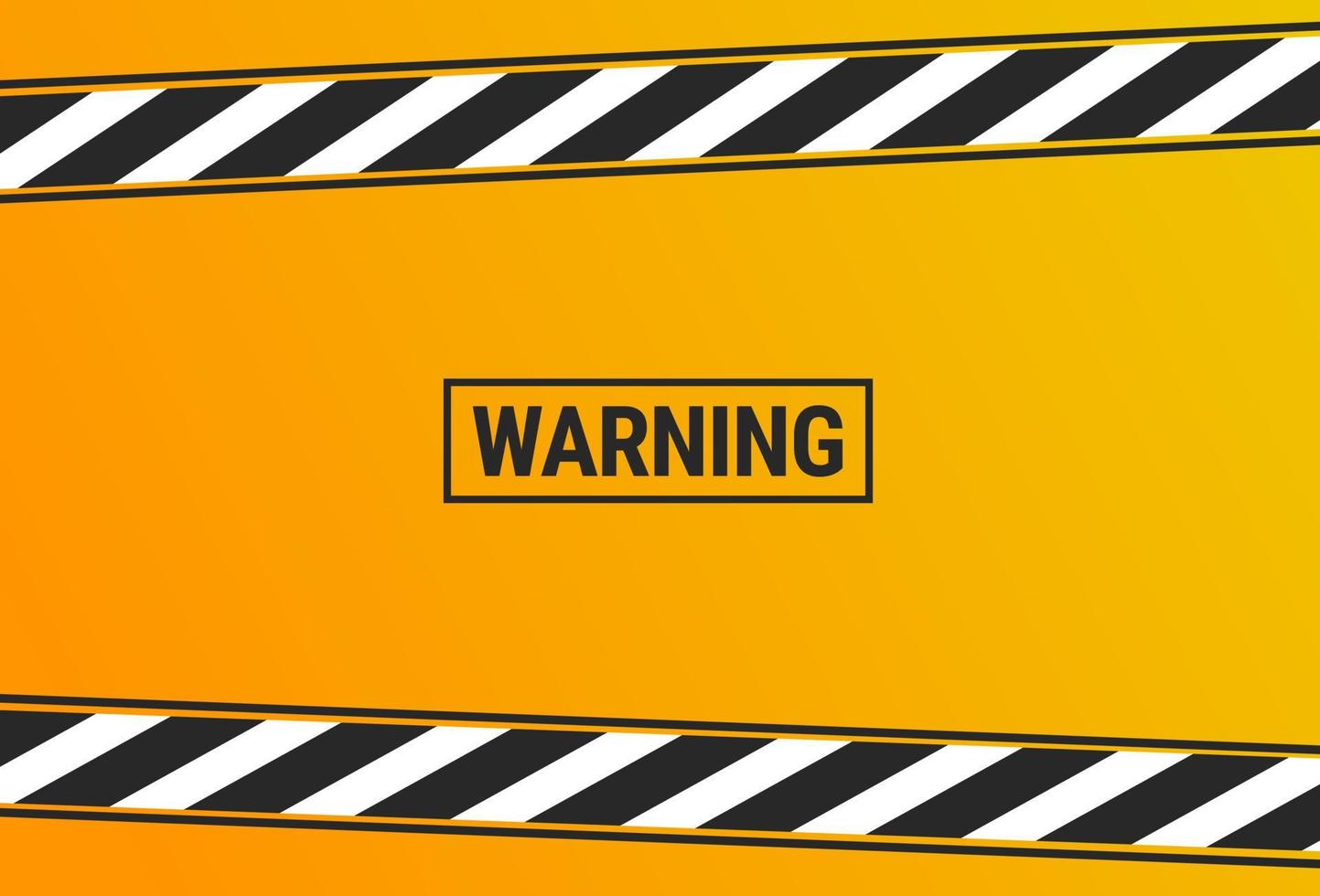 schwarz-gelbe Warnlinie gestreifter rechteckiger Hintergrund. Warnung Hintergrund. eine Warnung, vorsichtig mit der Vektorvorlage für potenzielle Gefahren zu sein vektor