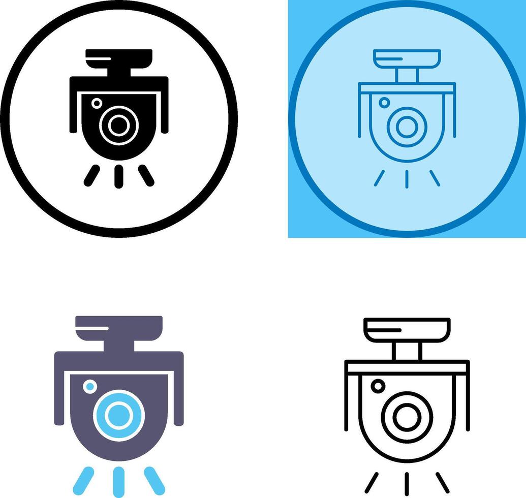 säkerhet kamera ikon design vektor