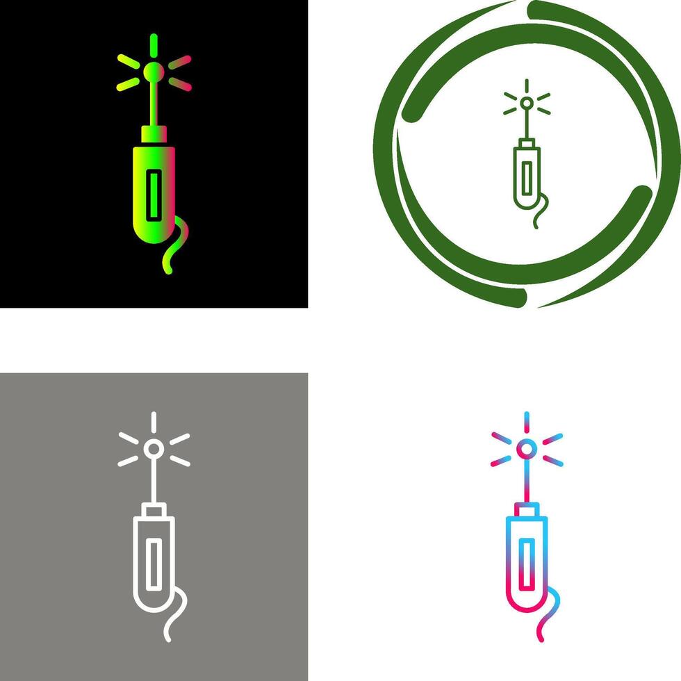 Laser-Stift-Icon-Design vektor