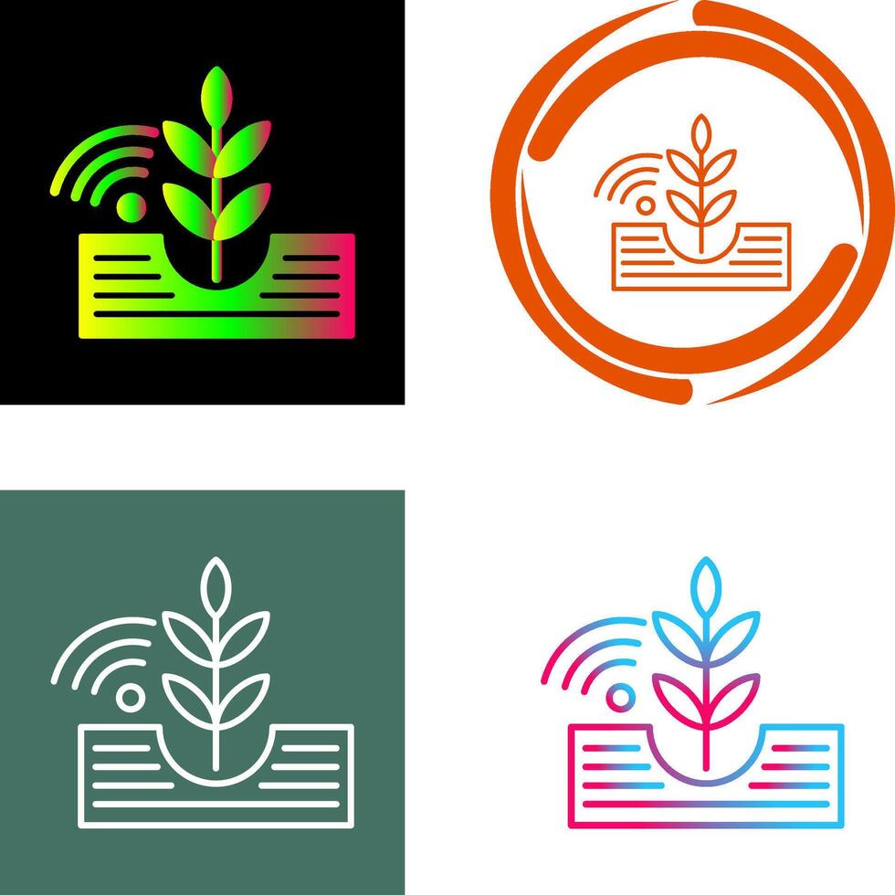 Pflanzen Symbol Design vektor