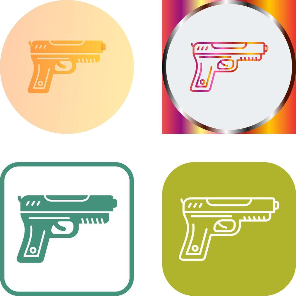 Waffe-Icon-Design vektor