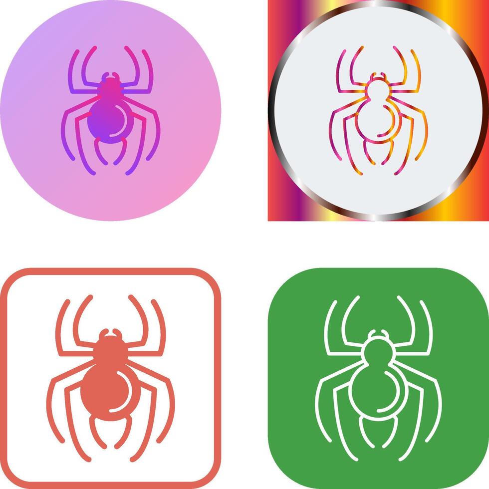 Spinnen-Icon-Design vektor