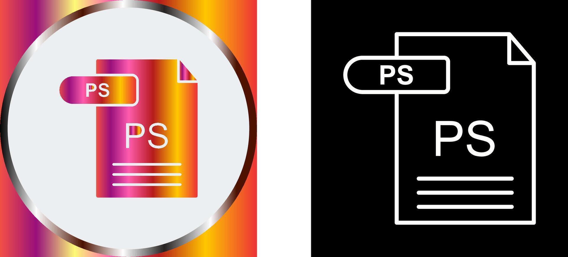 ps Symbol Design vektor