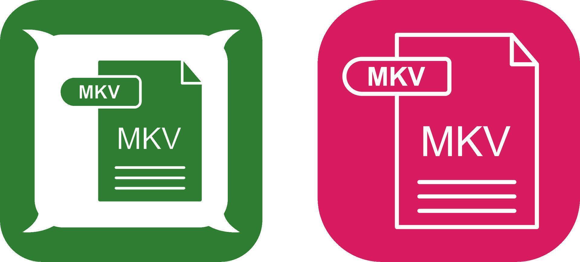 mkv ikon design vektor