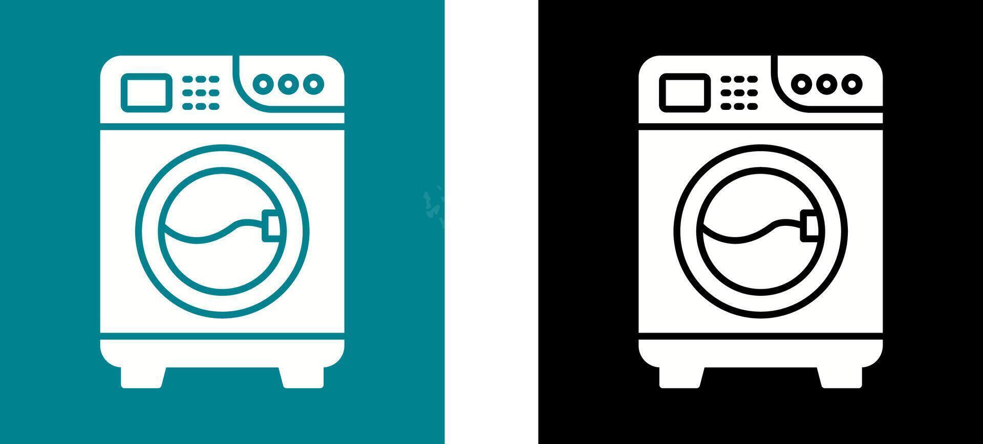 Waschmaschine-Icon-Design vektor