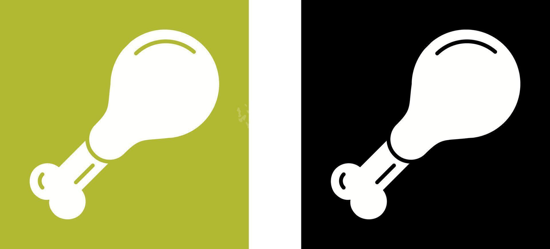 Hühnerbein-Icon-Design vektor