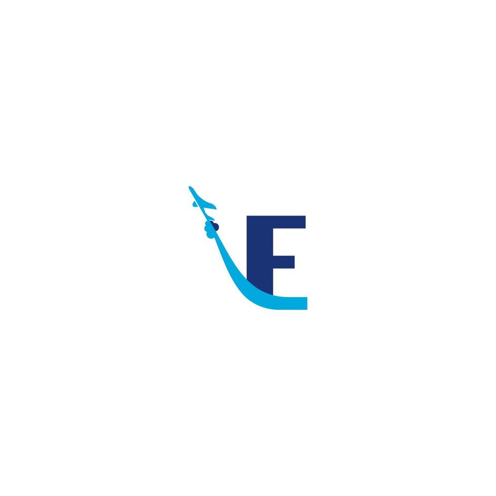 e brief pfeil flugzeug logo inspirationen vektor