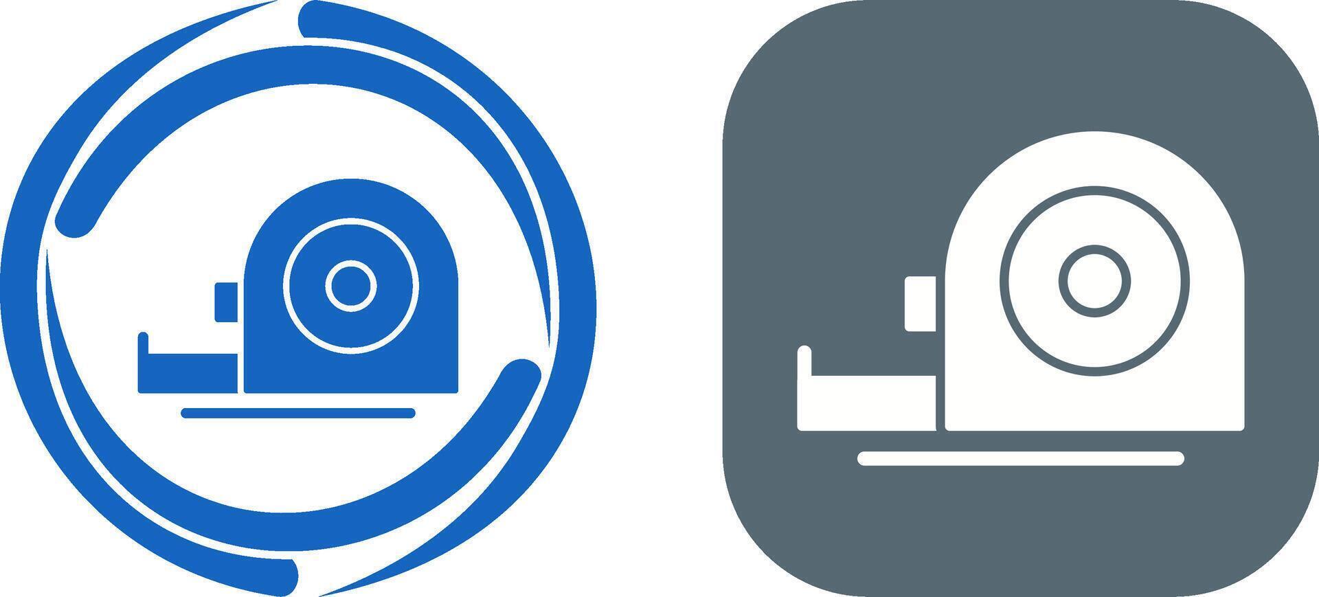 Maßband-Icon-Design vektor