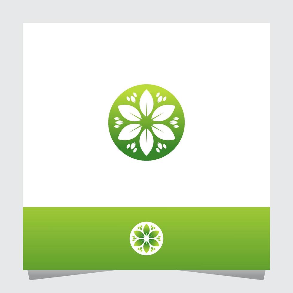 Natur grünes Blatt Logo Inspirationen Vorlage vektor