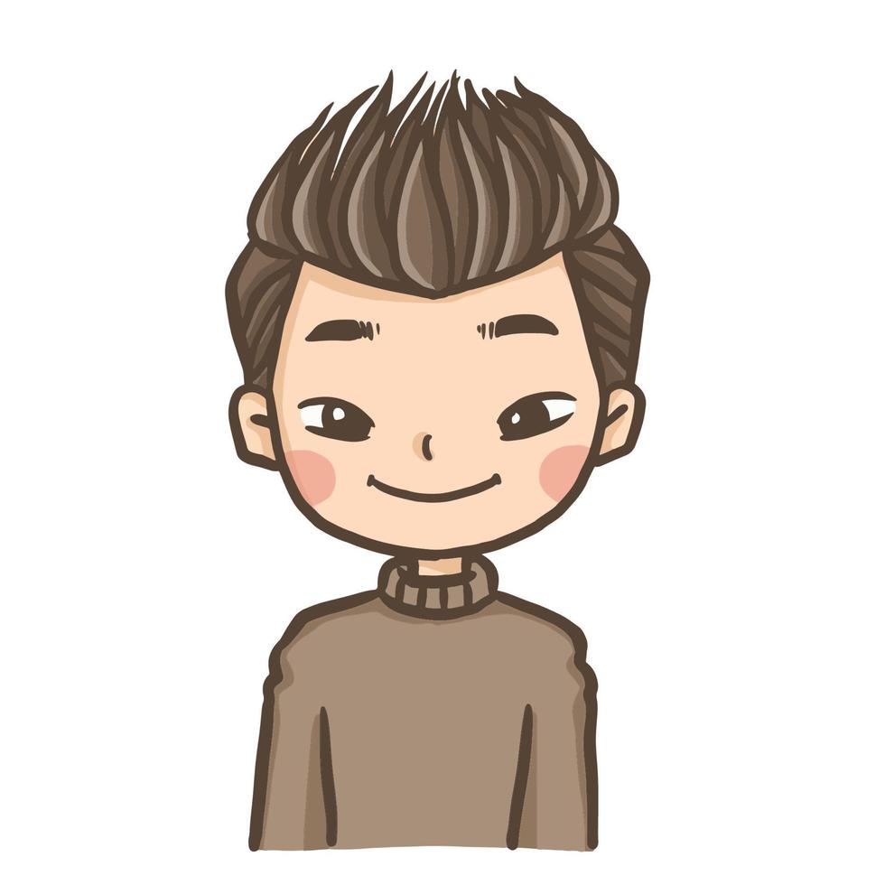 Avatar-Doodle-Profil-Cartoon-Figur vektor