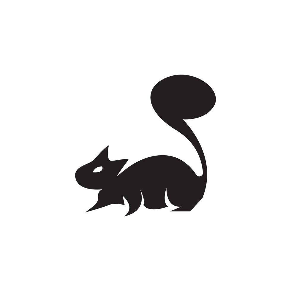 Eichhörnchen-Symbol und Symbol-Vektor-illustration vektor