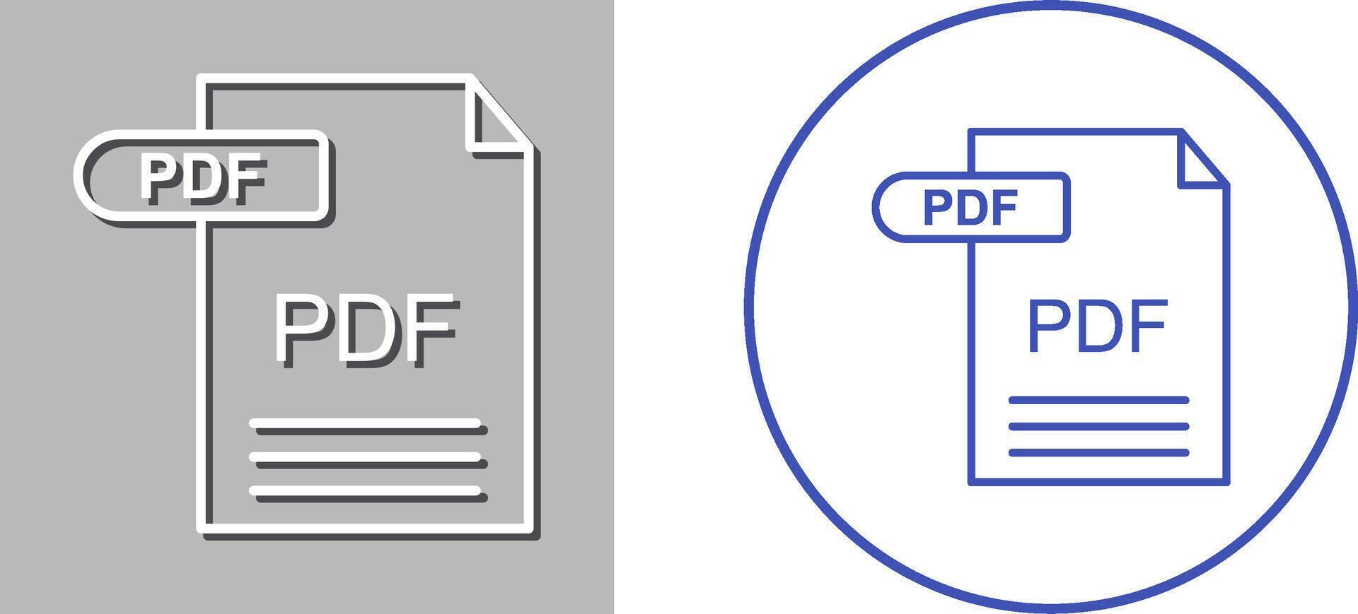 pdf ikon design vektor