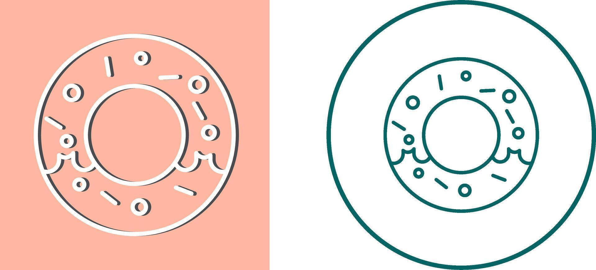 Donut-Icon-Design vektor