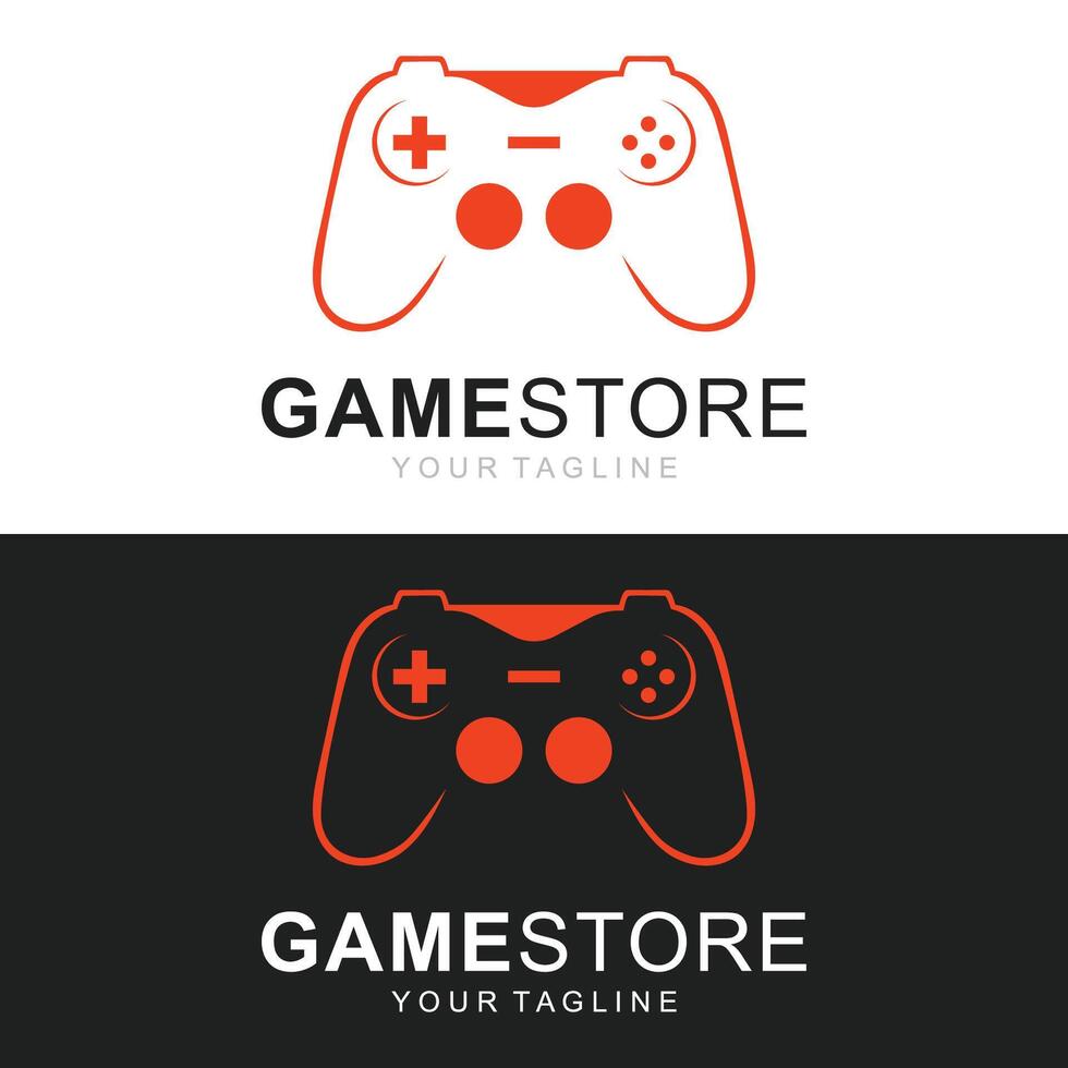 joystick spel kontrollant logotyp ikon vektor
