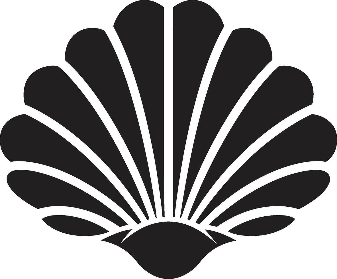 Schaltier Serenade beleuchtet ikonisch Emblem Symbol Meeresboden Edelsteine enthüllt Logo Design vektor