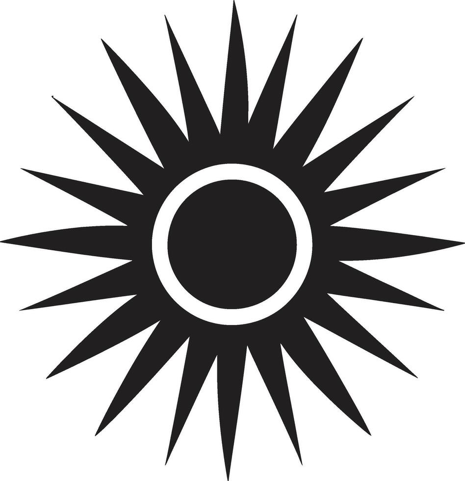 ewig Glanz Sonne Emblem blendend Tag Sonne Symbolismus vektor