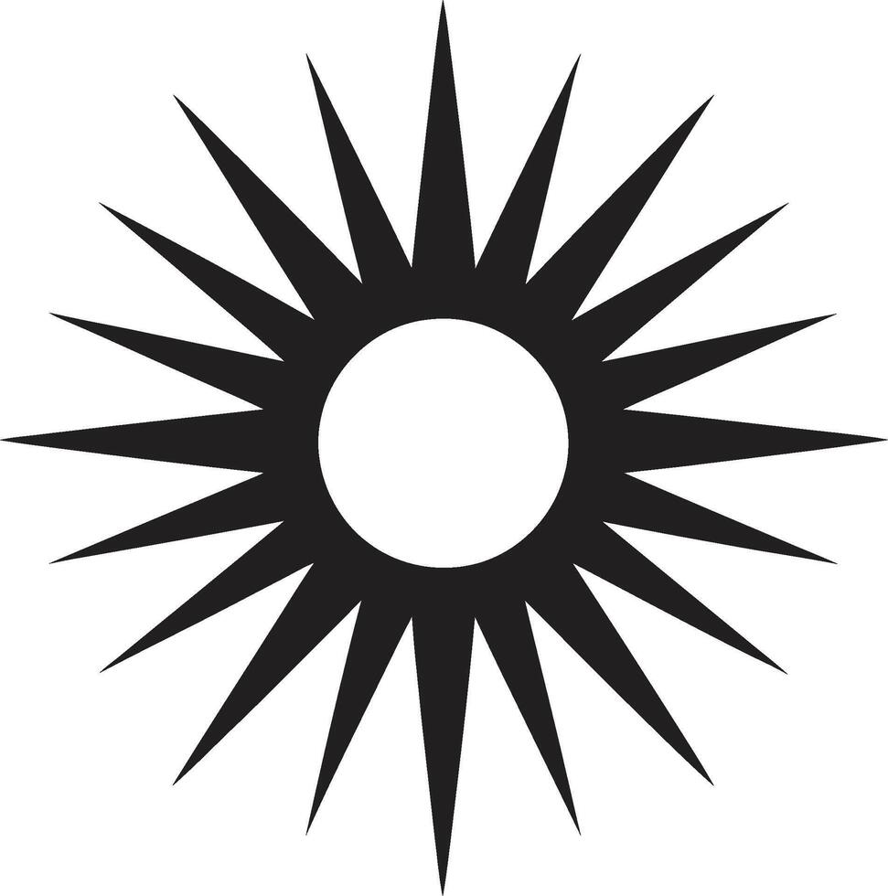 solig spektrum Sol logotyp design ljus briljans Sol mark vektor