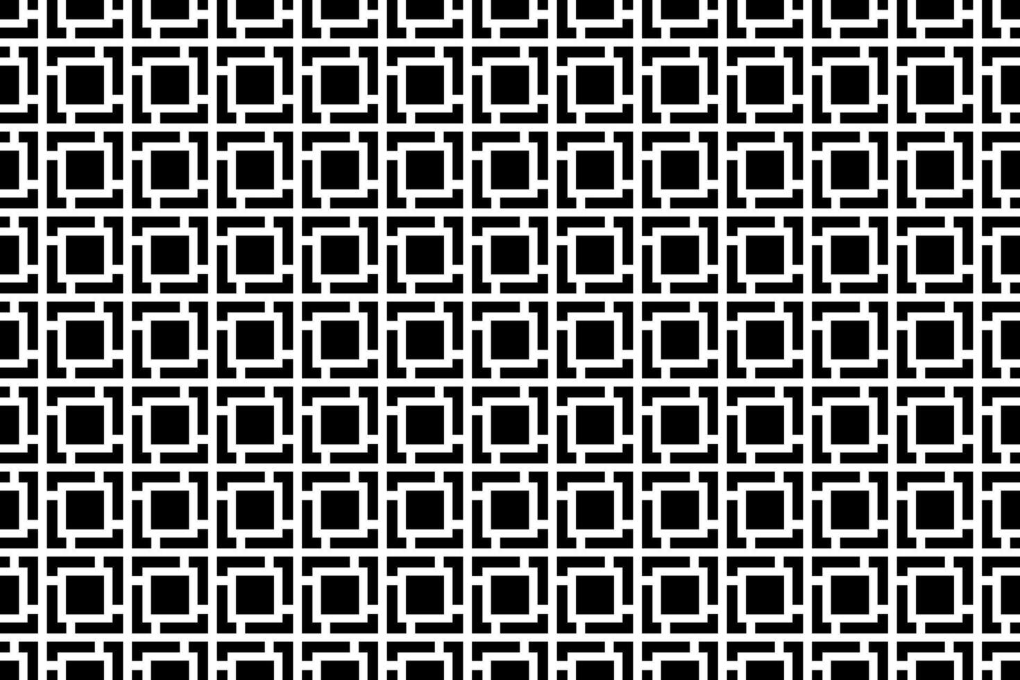 schwarz und Weiß nahtlos Textil- Muster. endlos wiederholen Muster im schwarz und Weiß Farben. abstrakt geometrisch dekorativ Zier Design zum Stoff Muster, Textil, Grafik Design, Verpackung. vektor