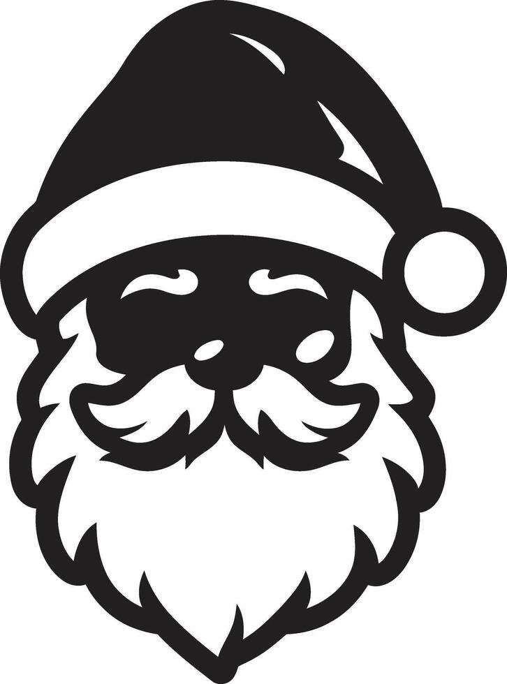 Ausruhen claus Beschwerde cool schwarz Santa eisig st. Nick Stimmung schwarz cool vektor