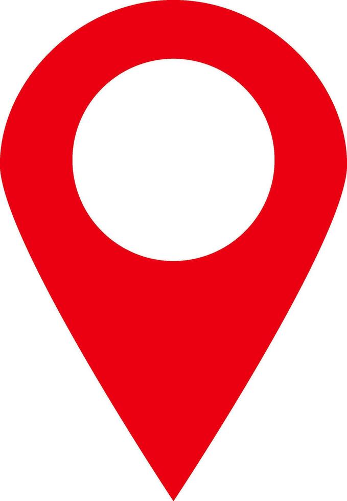 punkt plats placera stift Kartor Kontakt adress gps ikon logotyp isolerat på vit bakgrund. illustration vektor