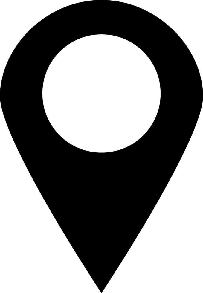 punkt plats placera stift Kartor Kontakt adress gps ikon logotyp isolerat på vit bakgrund. illustration vektor