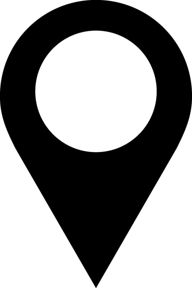 Punkt Ort Position Stift Karten Kontakt Adresse Geographisches Positionierungs System Symbol Logo isoliert auf Weiß Hintergrund. Illustration vektor