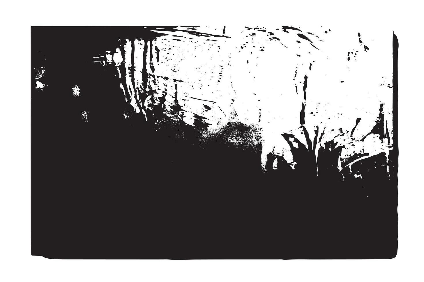 schwarz grobkörnig Grunge auf Weiß Segeltuch Overlay einfarbig Hintergrund Textur vektor