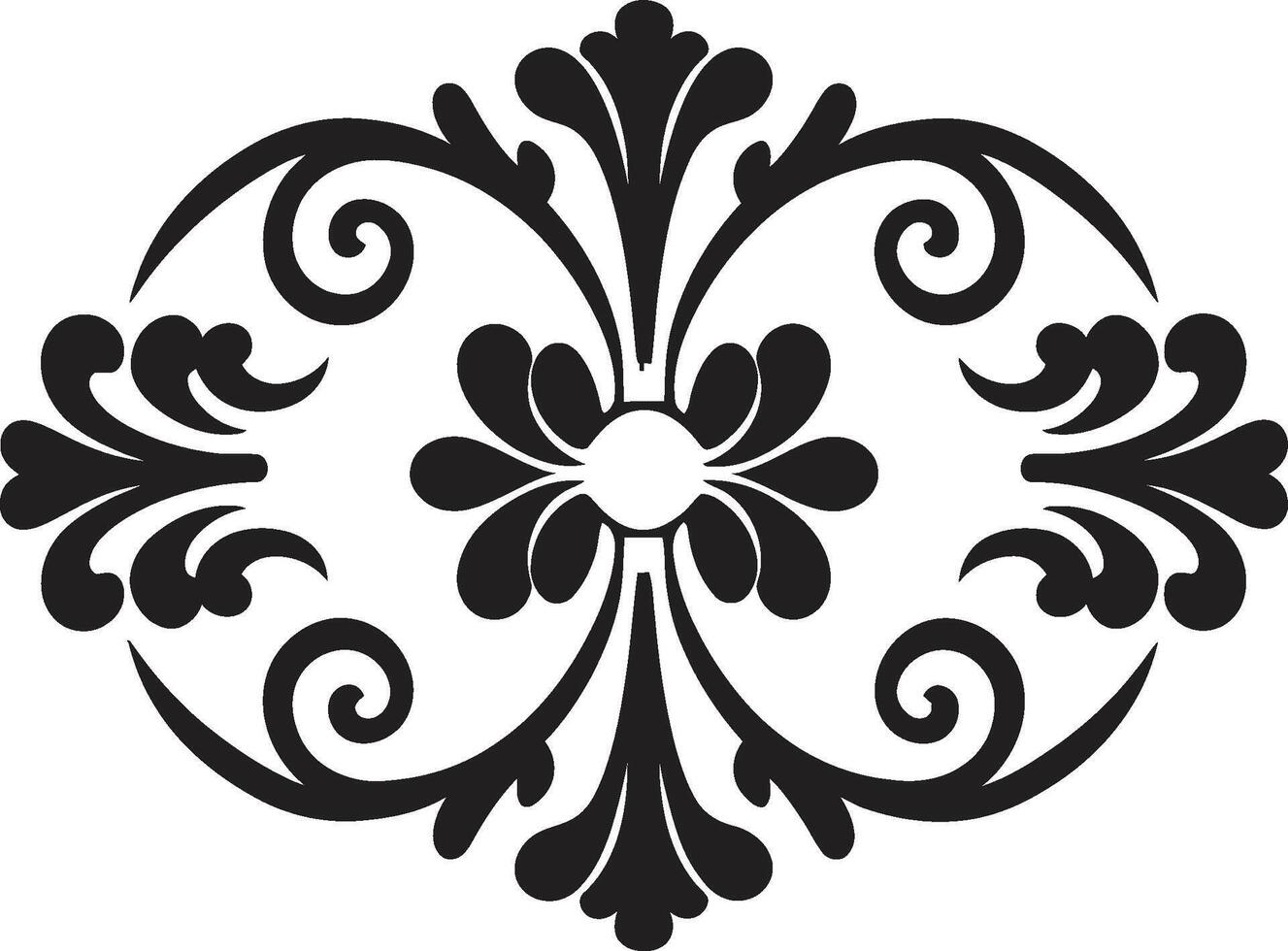 raffinerad dekorativ detalj dekorativ emblem ikon rik dekorativ frodas logotyp design vektor