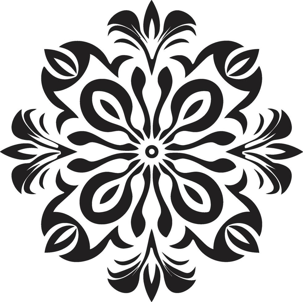 minimalistisch Detail schwarz Ornament raffiniert Eleganz Emblem vektor