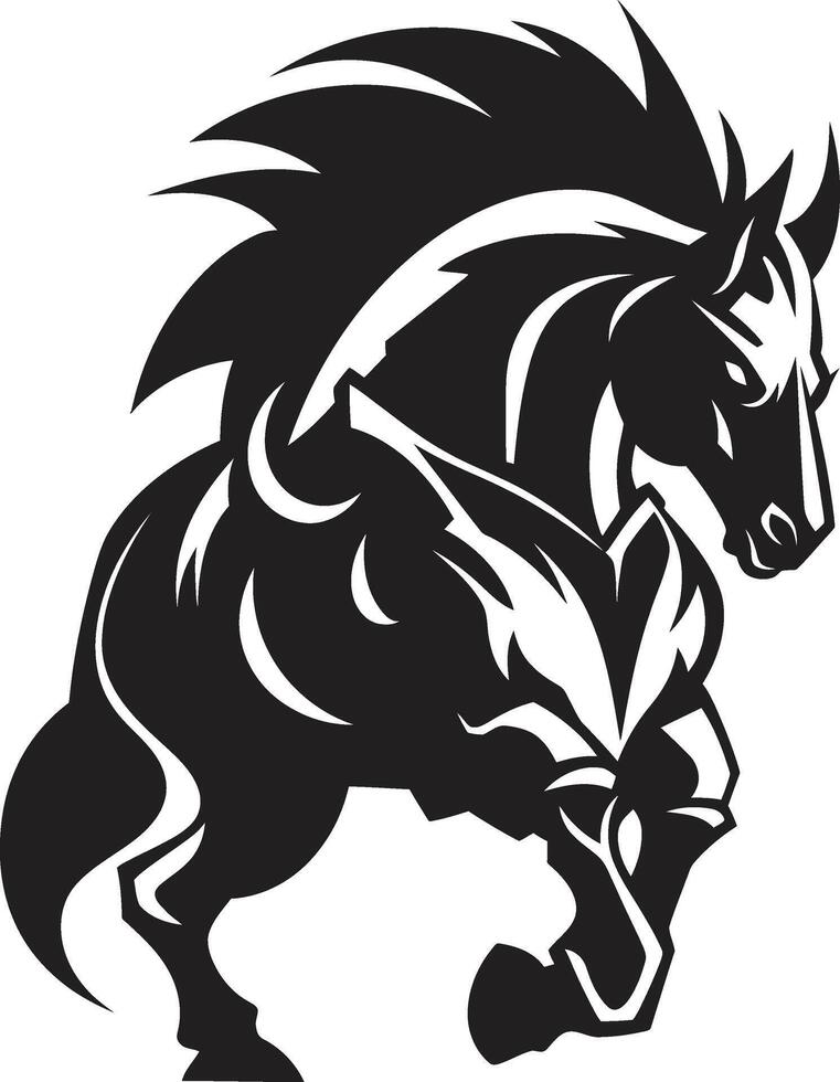 pegasus parad bevingad häst ädel nicker kunglig häst emblem vektor