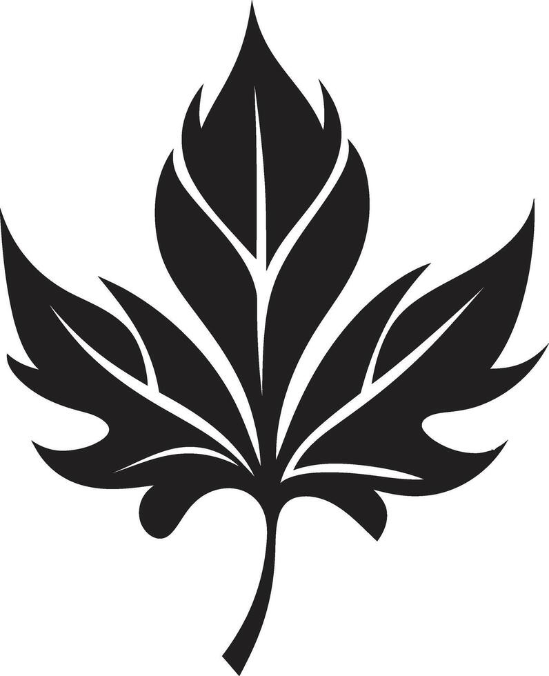 Harmonie im Natur Emblem mit Blatt Silhouette Zen Zephyr Natur inspiriert von Blatt Silhouette vektor