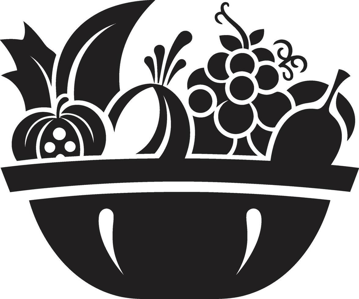 göttlich Freuden schwarz ic Emblem zum 90 Wörter von ernährungsphysiologisch Güte epikureisch Euphorie zum ein ernährungsphysiologisch Obst Fest vektor