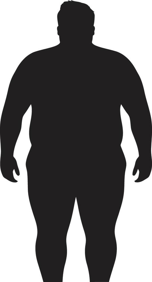 metamorfos uppdrag 90 ord för mänsklig fetma omvandling bantning lösningar ic svart emblem förespråkar triumf över fetma vektor