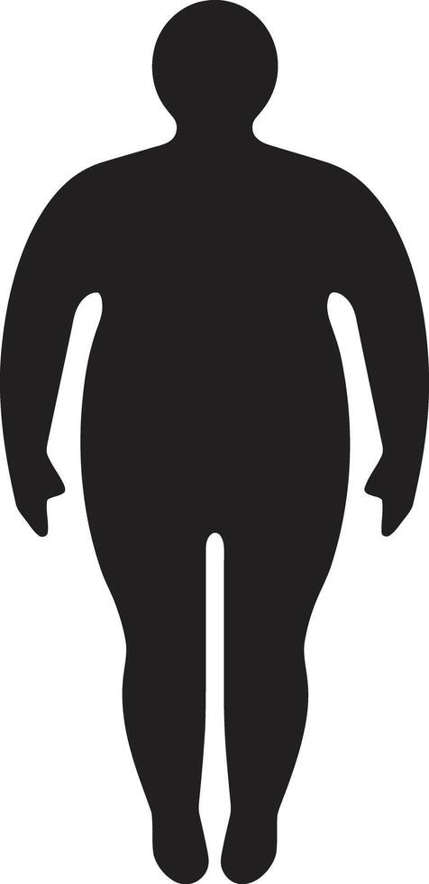 passen Formationen schwarz zum Mensch Fettleibigkeit Verhütung im 90 Wörter trimmen triumphiert zum Fettleibigkeit Wellness Anwaltschaft vektor