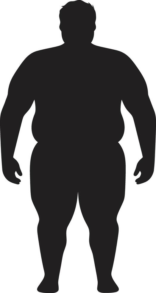 passen Stiftungen 90 Wort Emblem im schwarz zum Fettleibigkeit Bewusstsein Fettleibigkeit Odyssee Mensch zum Wellness Revolution vektor