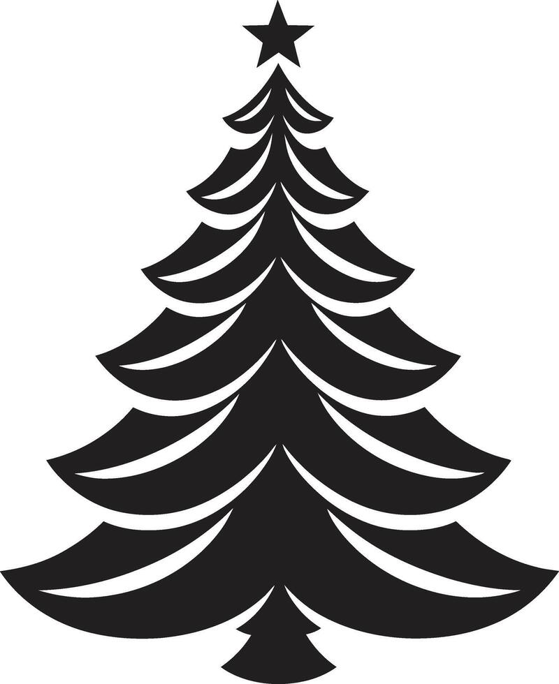 Winter Verzauberung s zum magisch Weihnachten Bäume gemütlich Kabine Tanne Bäume s zum rustikal Weihnachten Dekor vektor