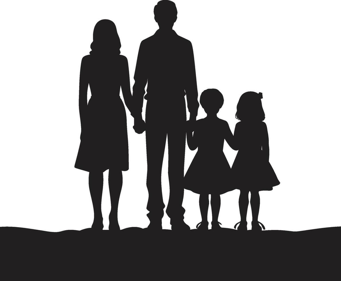 glad obligationer Lycklig familj harmoni hamn för Lycklig familj vektor