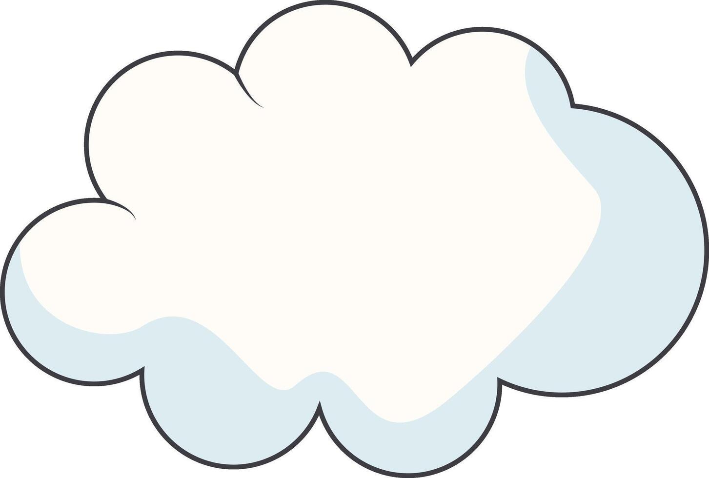 Karikatur Wolken auf Weiß Hintergrund. zum Comic Ornament vektor