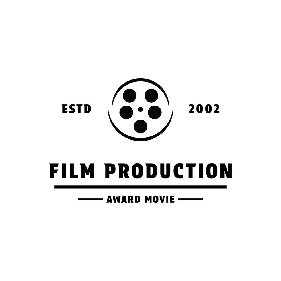 produktion filma logotyp design begrepp aning vektor