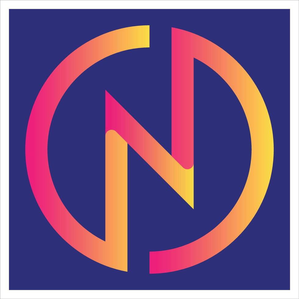 n Brief Logo. n Brief Name. n Brief Symbol. Nein Parkplatz Zeichen auf Farben Rot, lila, Rosa, infra Rot, und Python Gelb in migol Blau Hintergrund. abspielen Symbol auf ein Taste. Pfeil Zeichen Symbol. vektor